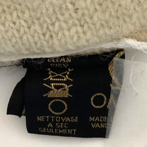 Omega Pure Virgin Wool Vintage Knit Beanie Hat Toque Warm Skiing Snow Winter - Picture 5 of 5